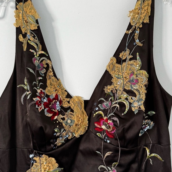 Planet Black Embroidered Dress – Size 12 whimsy goth - Picture 3 of 9